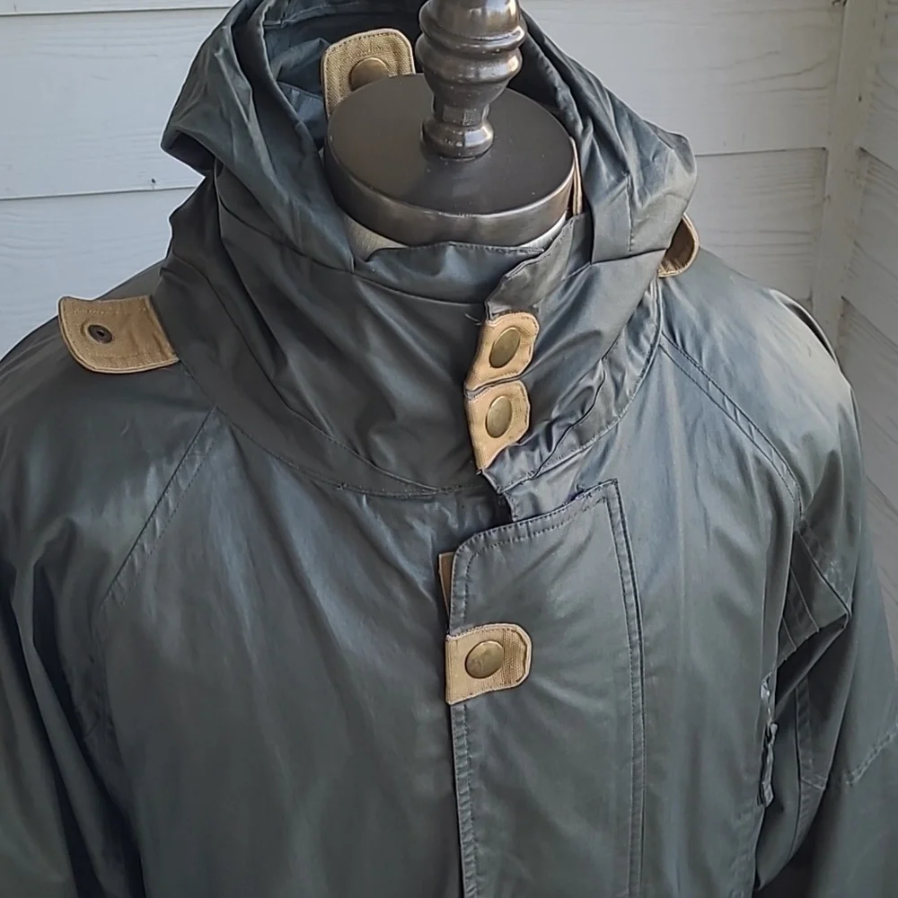 WILLIS & GEIGER Green Full Zip Cotton Blend Large Mens‎ Hunting Jacket VTG RARE